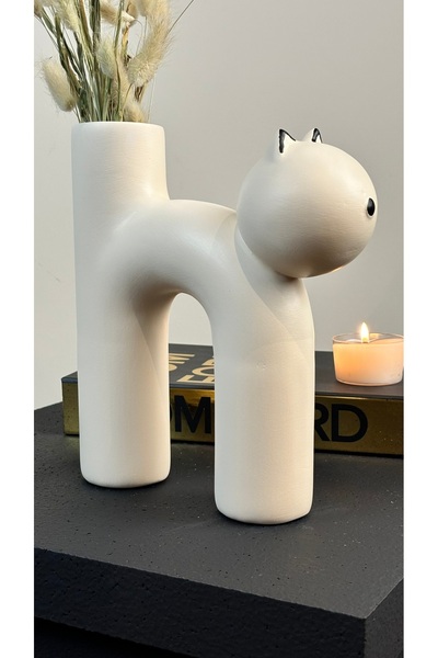 AstreHome Κεραμικό βάζο γάτας - 23 εκ