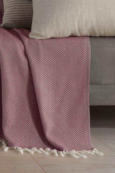 LADYNİL Φυσικό κάλυμμα καναπέ Claret Red |   Σάλι Καναπέ 180x210 Βαμβακερό