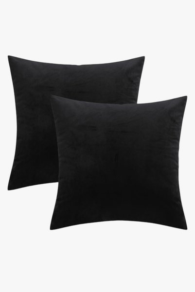 Soyoe Throw Pillow Cover Special Design Set of 2 Soft Textured Black Color Throw Pillow Gift Throw Pillow