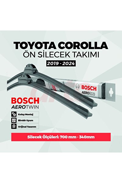 Bosch Toyota Corolla 2019-2024 Uyumlu Ön Silecek Takımı | Aeroeco Serisi | 2'li Set |