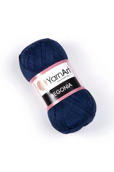 Yarnart Begonia - Mercerized Hand Knitting νήμα Navy Blue-0066