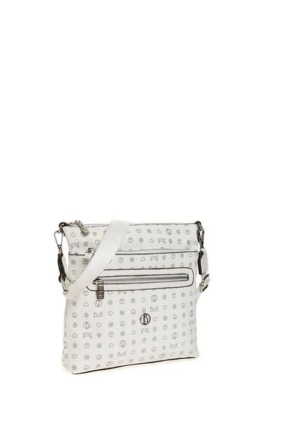 Bilik Deri Geantă Crossbody Damă Monogram White Mtş 269-mn