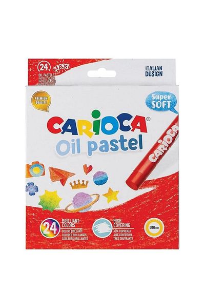 CARIOCA 43278 Super Soft Oil Pastel Paint 24 Colors
