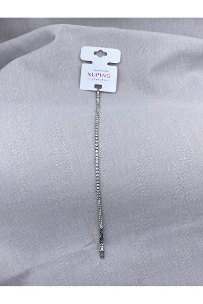 STAİNLES Brass Xuping 2mm Silver - Waterproof Women's Bracelet, 17-2 cm