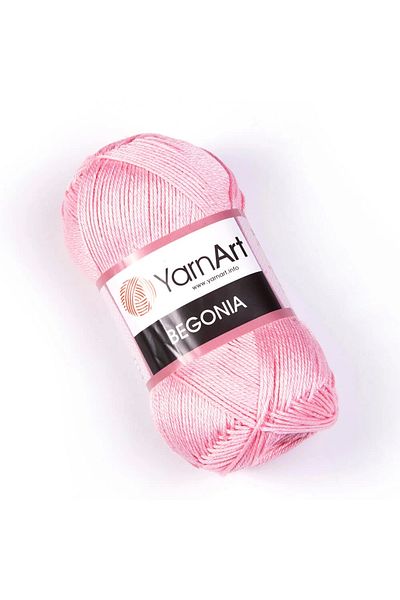 Yarnart Begonia - Mercerized Χέρι Πλεκτό Νήμα Ανοιχτό Ροζ-6313