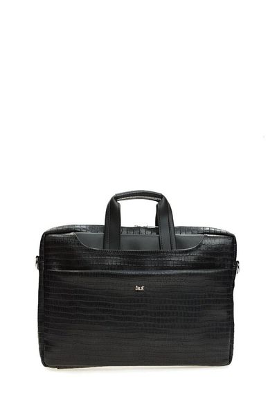 Bilik Deri Μαύρο Crocodile Unisex Laptop & Χαρτοφύλακας Χαρτοφύλακας