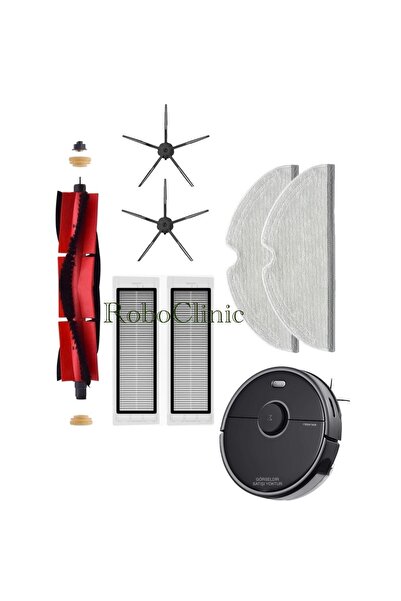 Roboclinic Perie compatibilă cu aspiratorul robot Roborock S5 Max, filtru Hep...