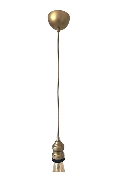 CONANA Tulip Pendant Lamp - Zigzag Fabric Cable Decorative, 70cm Metal (Plug-In Chandelier Head)