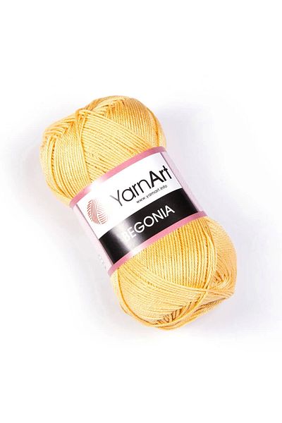 Yarnart Begonia - Mercerized Χειροποίητο Πλεκτό Νήμα Κίτρινο-4653