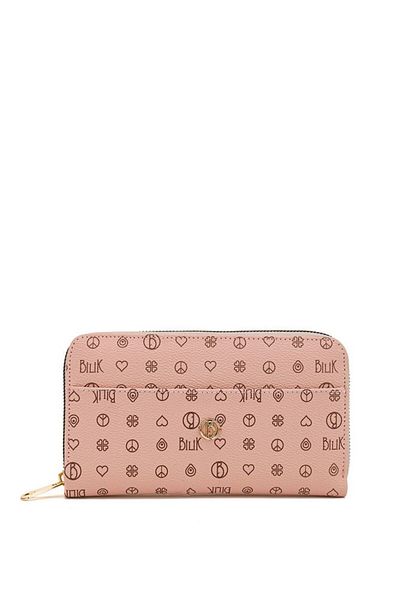 Bilik Deri Monogram Pink Women's Wallet Ays05 06-mn