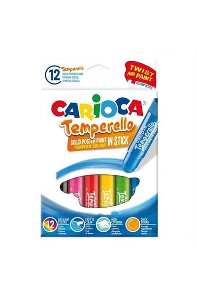 CARIOCA 42738 Temperello Stick Poster Paint Pen 12 Colors
