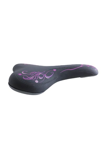 Cin Ddk Butterfly Bike Saddle - Smoked/Pink, 24/26 Inch Seat Compatible