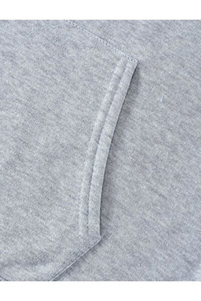 caddekombin World Patterned Hooded Pocketed Legend Pattern 2 Thread Ribbed Sweatshirt