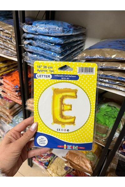 BALON HOME Gold Colored 16" (36 cm) Letter Foil Balloons Types