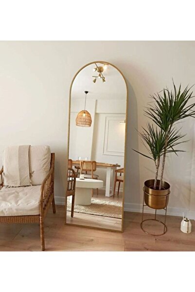 deniss home 180×60 Gold Ayaklı Boy Aynası influencer Aynası Fenomen aynası De...
