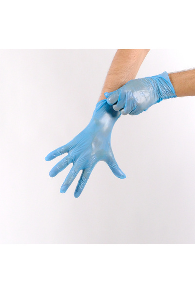 Apex Plus Oyşo Pudrasız Eldiven 100'lü Mavi S Beden