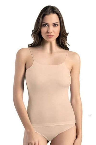 vory Women's Black, White and Tan Color Alternative Thin Strap Undershirt