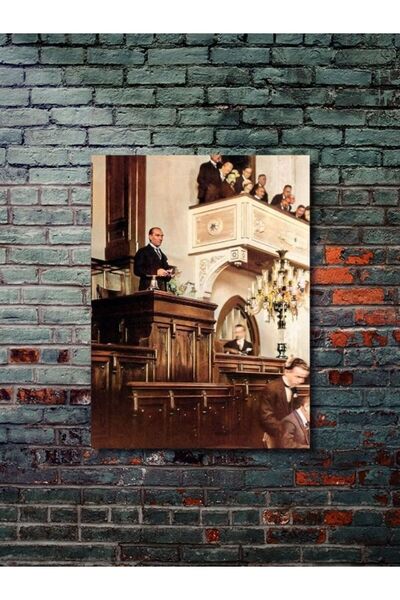 ZNC Mustafa Kemal Atatürk Tarihi Portre Posteri, Tarihi Kişiler, Özel Tasarım...