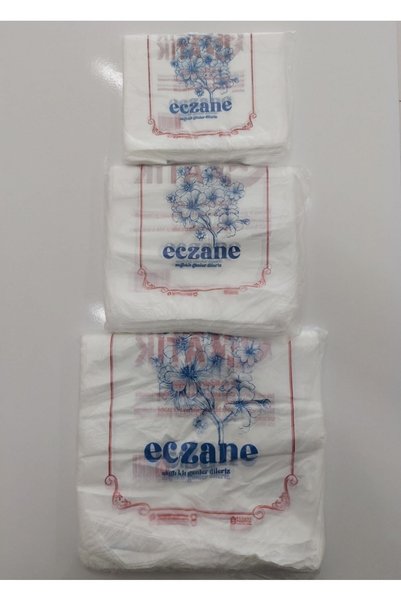 Onbir Tedarik Pack of 1000 - 30X60 cm Large Size Athlete Pharmacy Bag Odorless and Durable