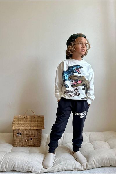 2kids2mom Dinosaur Pattern Jurassic World Written Bottom-Training Suit