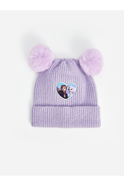 LC Waikiki Sparkling Choices from Shining Store |   Frozen Printed Pompom Girl's Beret