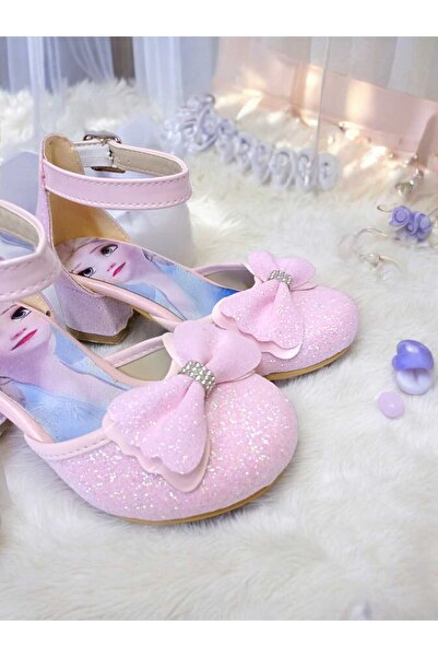 PATİK BEBE Pantofi de seara cu toc de culoare roz pentru fete