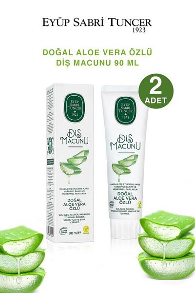 Eyüp Sabri Tuncer 90 ml X2 Natural Aloe Vera Extract Toothpaste
