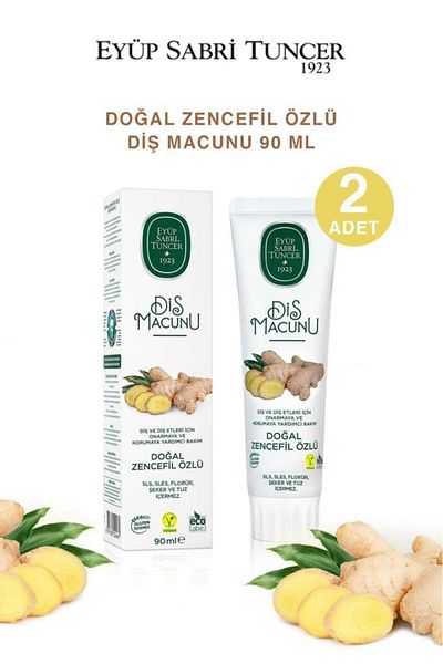 Eyüp Sabri Tuncer 90 ml Ginger Extract Natural Toothpaste - X2