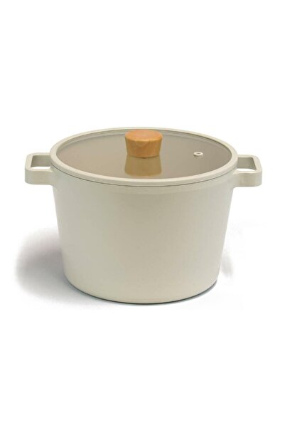 NEOFLAM وعاء عميق من الألومنيوم من فيكا مقاس 22 سم باللون البيج