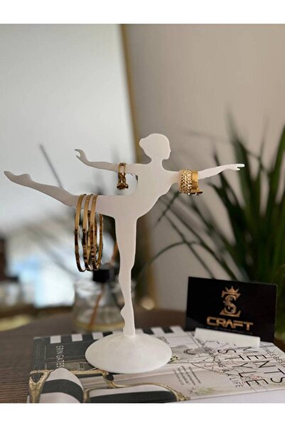 zscraft Suport decorativ pentru bijuterii, cu design de balerină, pentru cado...