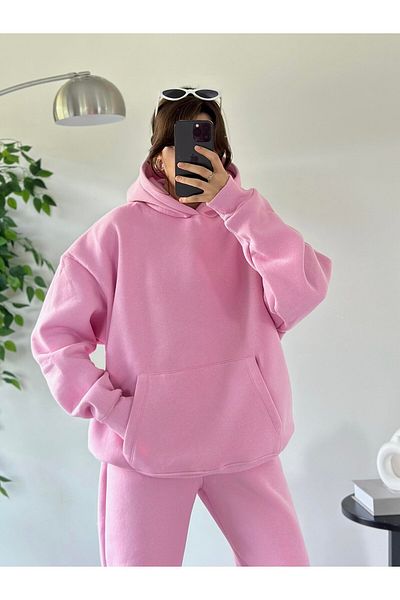 ASEDE Soft Textured 3 Thread Raised Elastic Tracksuit Set
