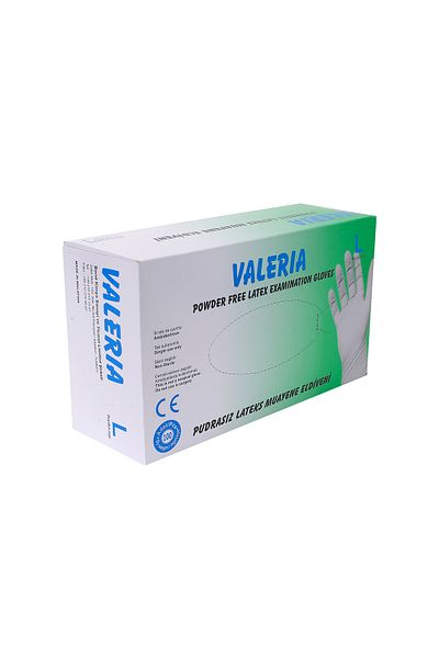 Apex Plus Valeria Latex Powder Free Gloves L 1 Pack