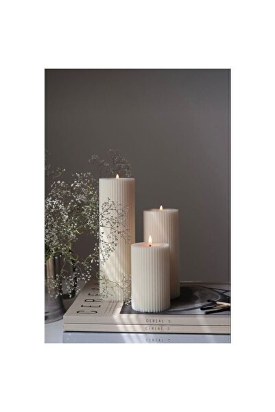 Dizayn CANDLE REEM SİLİNDİR 3'LÜ SET