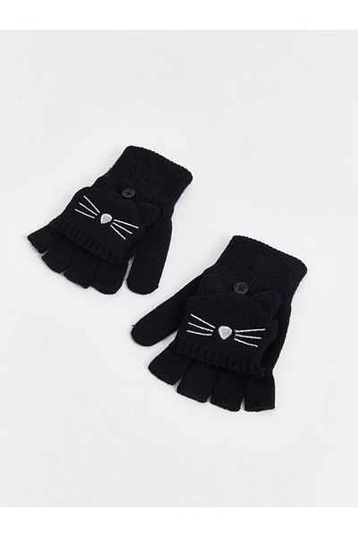 LC Waikiki Lcw Accessories Embroidered Girls' Gloves