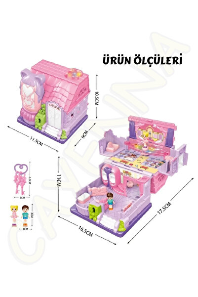 cayenna Sesli Işıklı Müzikli Aksesuarlı Ev Serisi Açılıp-Katlanır Simülasyon ...