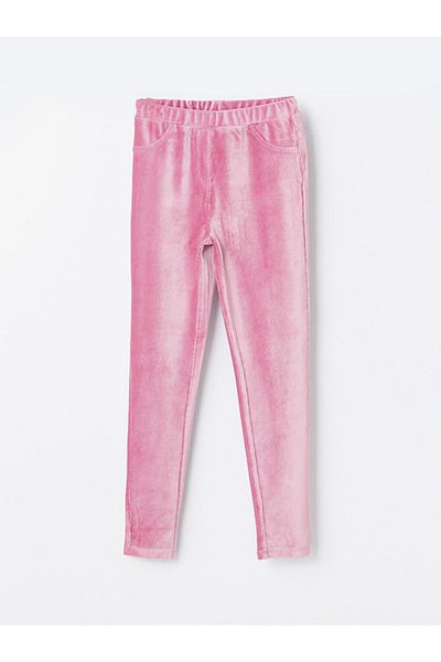 LC Waikiki Velvet Girl's Tights with Elastic Waist
