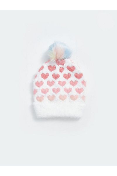 LC Waikiki Mädchen-Baskenmütze mit Pompon-Detail