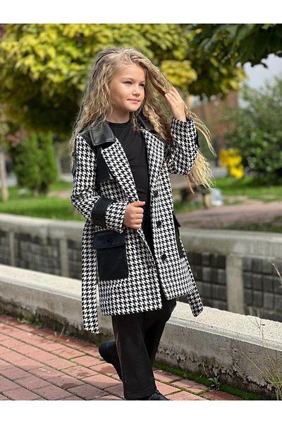 KOKOŞ BEBEK Lined Coat with Leather Pants and Long Sleeve Badisi Included |   Between 3/6 Years