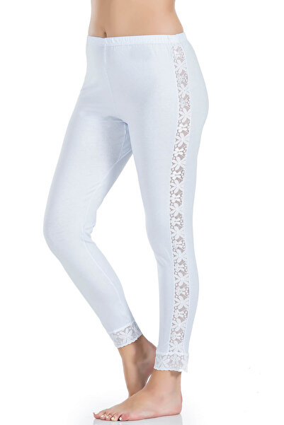 Derya Kurşun Colanți lungi cu dungi din dantelă pentru femei 416