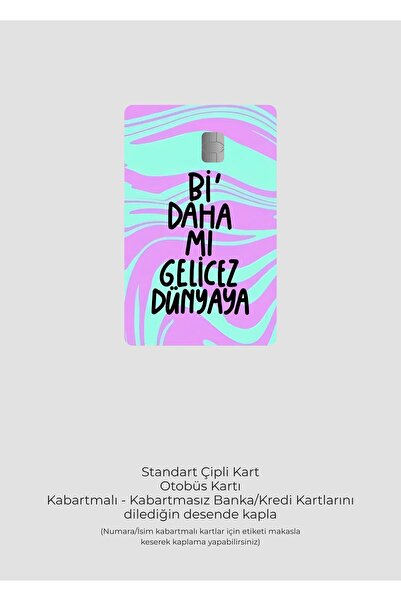 HEDİYENE BAK Papara Tosla naljepnica za pokrivanje kartice - Kompatibilna za ...