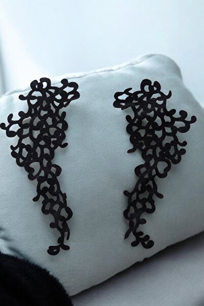 DUAYEN Güpür vintage aplik sarmaşık desen 1 takım