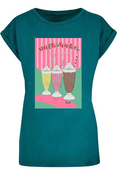 Mister Tee Ladies Milkshake Tee - Tee mit verlängerten Schultern
