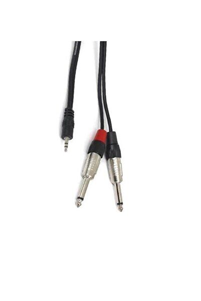 Genel Markalar 3.5 mm Stereo to 2x6.3 mm Mono Kablo 1.5 metre