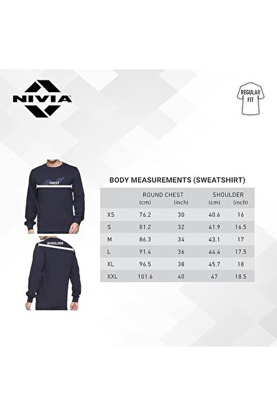 Nivia Anthra 3.0 Sweatshirt for Mens (Medium, Black)