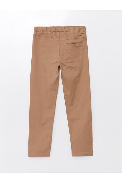 LC Waikiki Lcw Kids Beige Boys' Trousers with Elastic Waist
