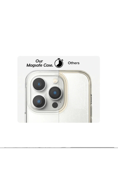 Fibaks İphone 13 - 14 - 15 Uyumlu Kılıf Kablosuz Şarj Magsafe Wireless Köşe Korumalı Darbe Emici Airbag