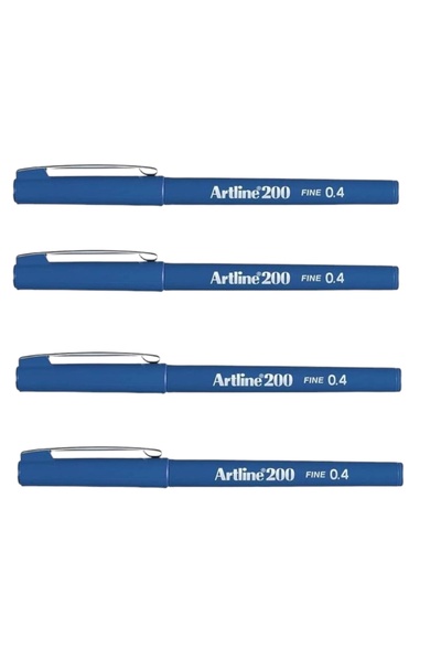 artline ARTLİNE 200N FİNE WRİTİNG PEN ROYAL BLUE ( 4 Adet )