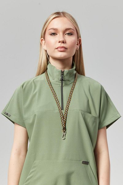 Çatı Medikal Premium Extreme Cool Woman - Costum de asistentă medicală din Lycra în două direcții (FEMEI), alge marine