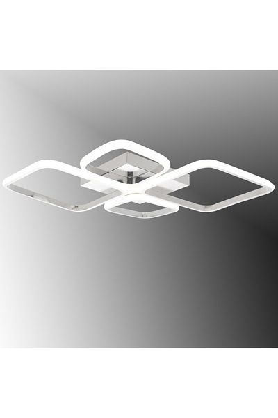 TT AYDINLATMA Tt050-Kr 4 Led Chandelier - White Light, Chrome Plated Diamond