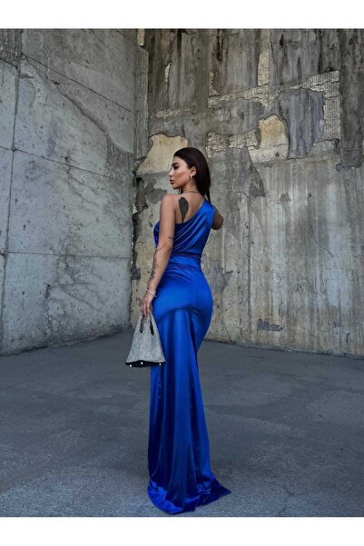 Secret Passion Lingerie Rochie de seara din satin - Maneca singura si drapat 582856 745